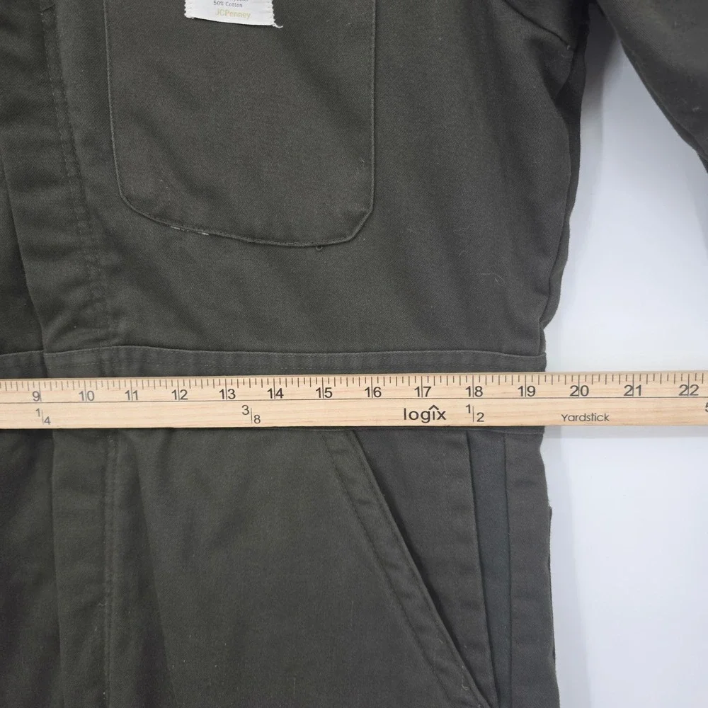 Vintage Big Mac JCPenney Penn-Prest Insulated Work Coveralls Dark Olive
